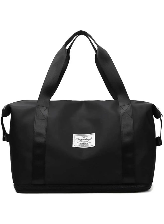 شنطة سفر دفل أوف فصل بين الجاف والمبلل - أسود