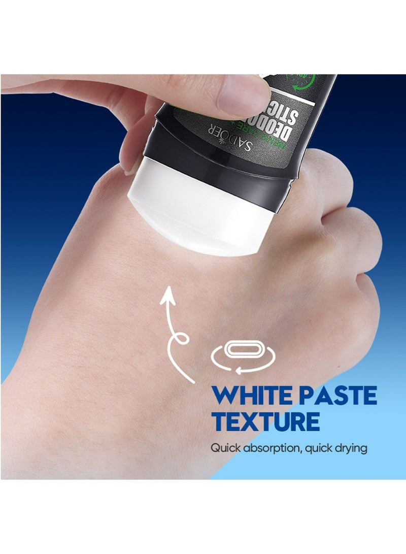 سادور مزيل عرق ومضاد للتعرق للرجال، مزيل عرق ومضاد للتعرق للرجال يوفر حماية لمدة 48 ساعة من العرق والرائحة الكريهة، بلسم مضاد للتعرق صلب طويل الأمد لحماية الإبطين من العرق والرائحة الكريهة طوال اليوم - Image 4