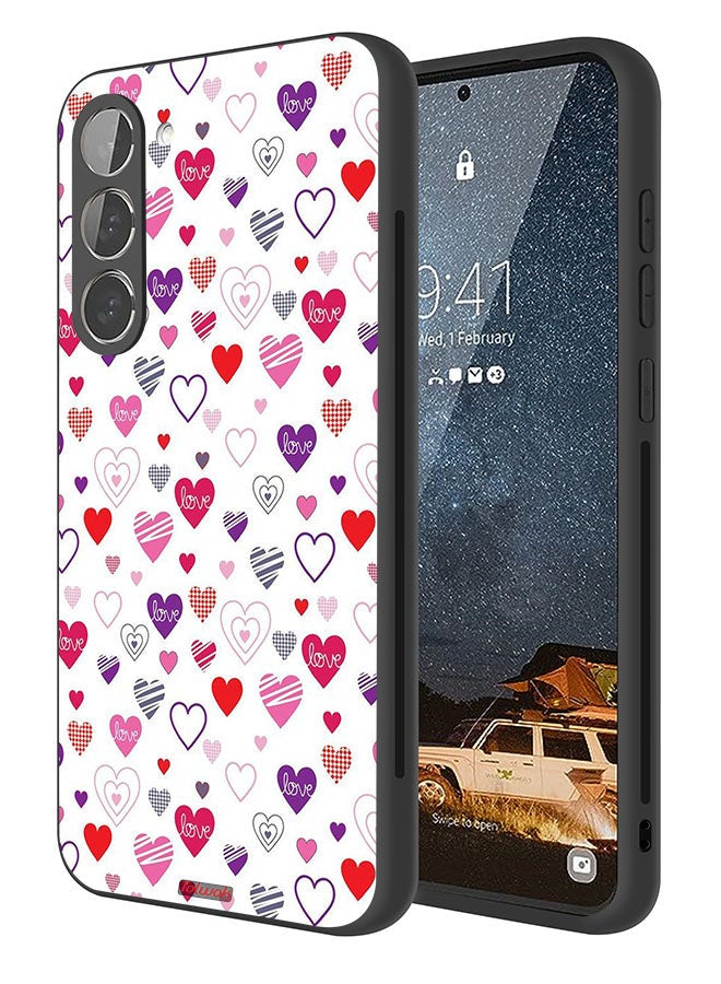 Tolwak Samsung Galaxy S23 5G Protective Case Cover Hearts Doodle - Image 1