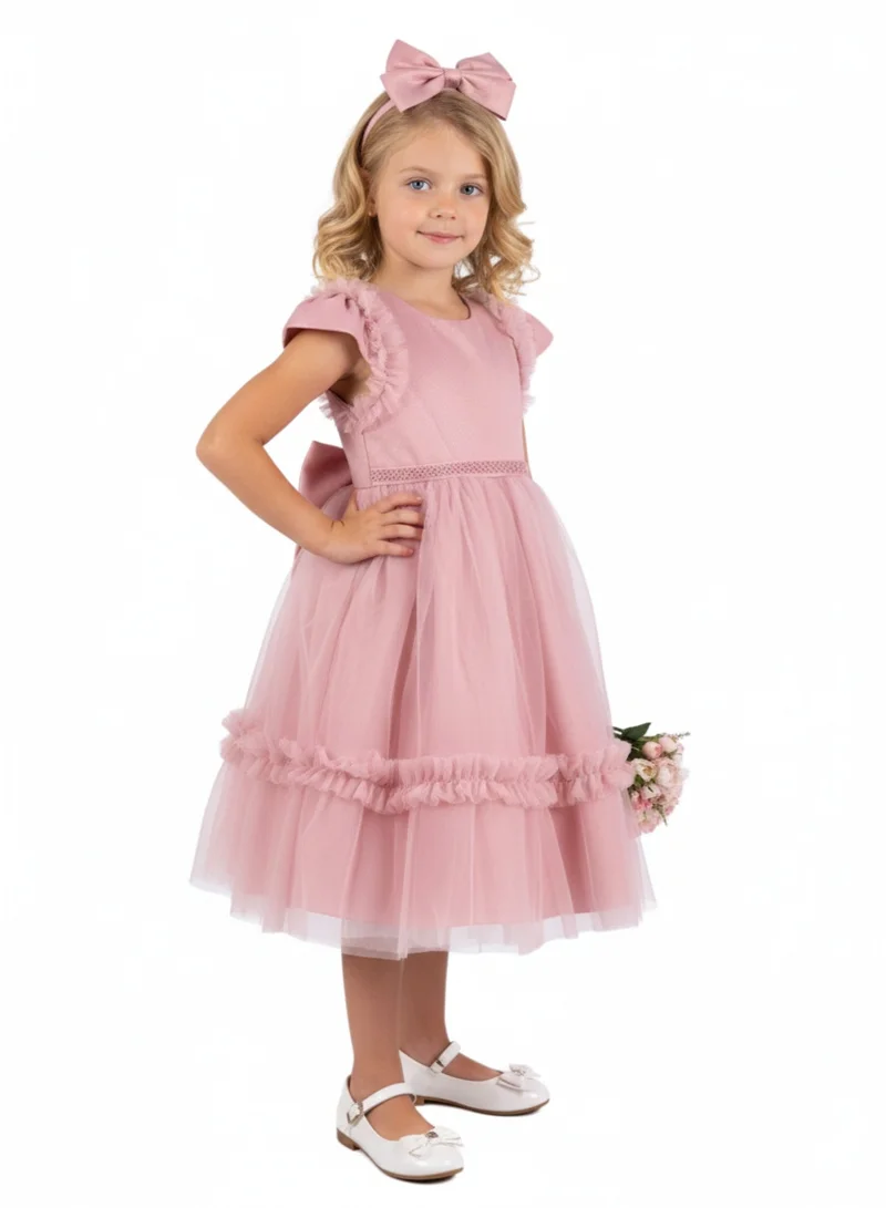 D'Daniela D'Daniela Ruffled Tulle Party Dress