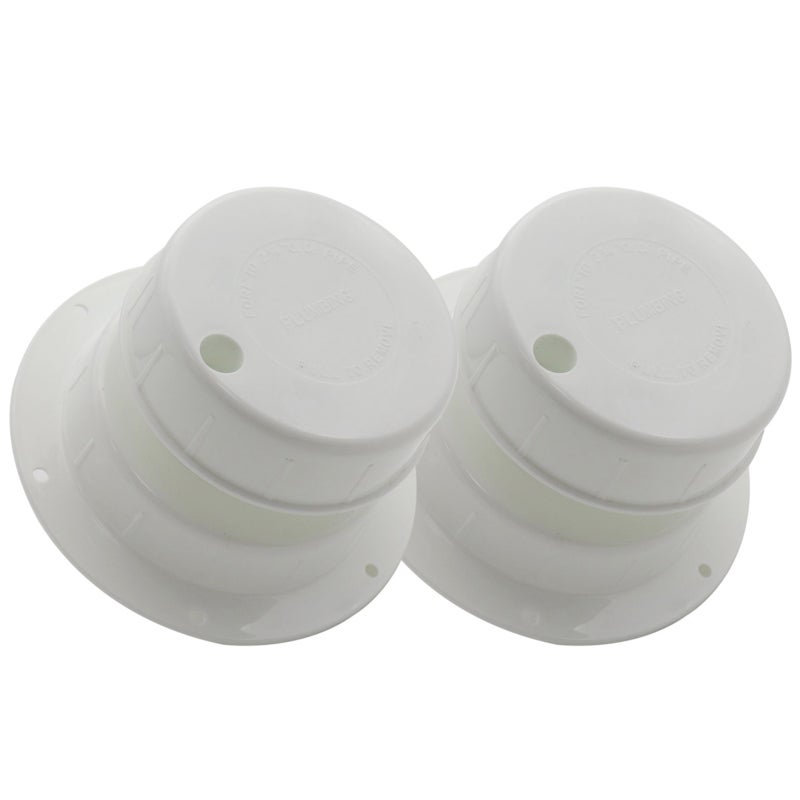 RV Plumbing Vent Caps: White 3.8 Inch ABS UV Durable - Easy To Install Camper Vent Cap for RV Trailer Camper Pipe Replacement - Image 1