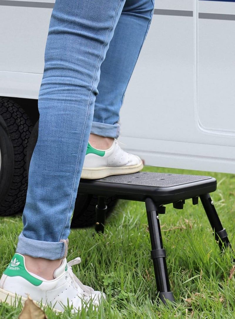 PEPE Mobility – Step Bath 25.5 cm (Maximum Weight 180 kg), Step Stool, Caravan Kitchen, Step Bath, Sturdy Bathroom Step, Non-Slip Step Stool for Bath, Black - Image 5