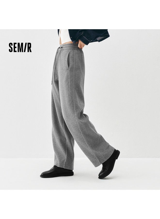 SEMIR سيمير بنطلون نسائي شتوي مبطن بصوف للملابس الكاجوال بقصة منقسمة ومنحنية بقصة ضيقة 101725127016a - Image 1