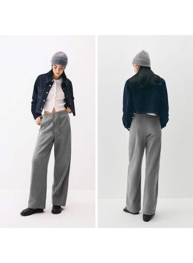 SEMIR سيمير بنطلون نسائي شتوي مبطن بصوف للملابس الكاجوال بقصة منقسمة ومنحنية بقصة ضيقة 101725127016a - Image 2