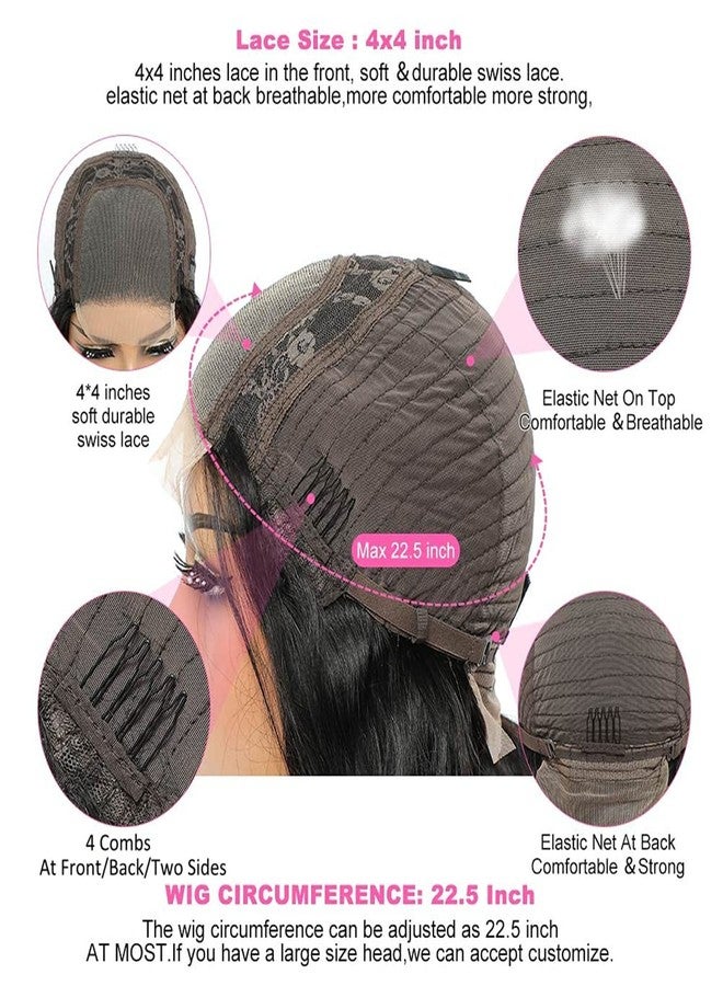 SODLIS Deep Wave Lace Closure Wig Human Hair Pre Plucked 4x4 Deep Curly Lace Front Wigs Brazilian Virgin Wigs for Black Women Natural Hairline (Natural Color, 14 Inch) - Image 4