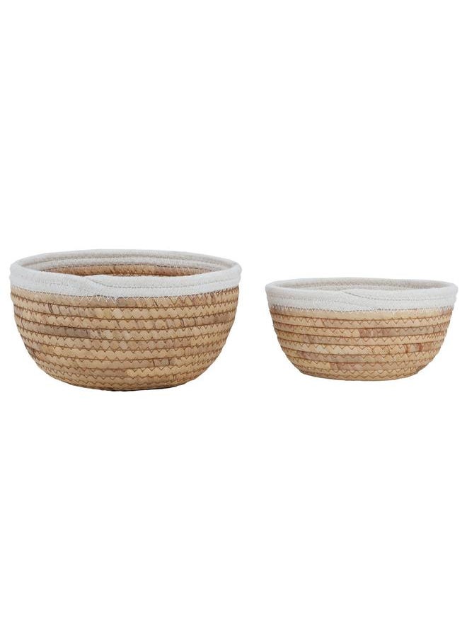 Alsaif Wicker Basket Set 2 Pieces Beige  - Image 1