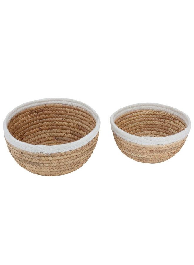 Alsaif Wicker Basket Set 2 Pieces Beige  - Image 2