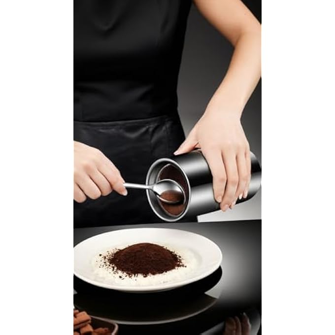 Honwor Electric Coffee  Spice Grinder Stainless Steel Bean Mill For Espresso Latte Mochas  OneTouch Operation Compact Design - Image 4