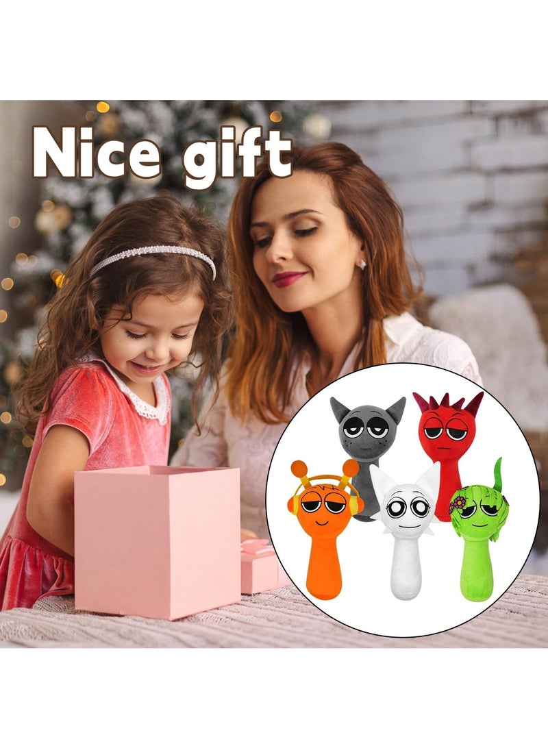 Sprunki Plush Toys, Sprunky Wenda  Gray Plushies Pillow Stuffed Animal Figure Dolls for Game Fans Gifts for Kids - Image 4