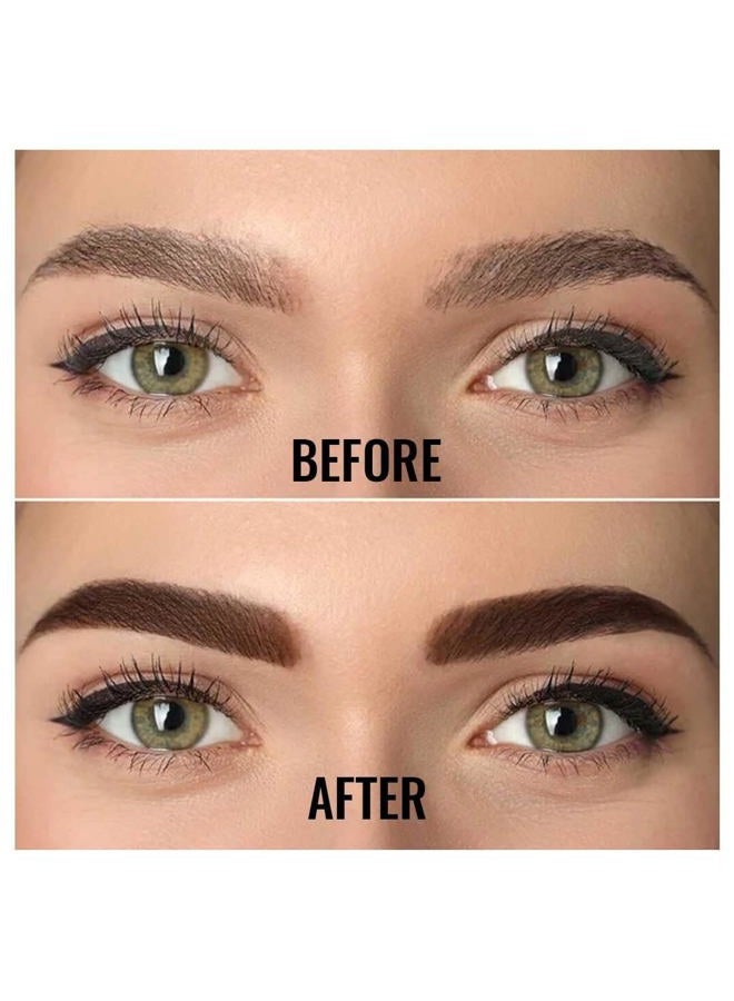 MinaiBrow مجموعة صبغة الحواجب والرموش من مينا بني متوسط | تلوين بقع طبيعي ومجموعة تلوين الحواجب بودرة في كبسولة، مقاومة للماء والبقع | صبغة حواجب فورية، بدون أمونيا، بدون رصاص - Image 4