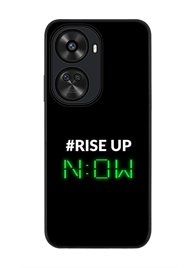 Stylizedd Rugged Black edge case for Huawei nova 12 SE / Huawei nova 11 SE 4G, Slim fit Soft Case Flexible Rubber Edges Anti Drop TPU Gel Thin Cover -  Rise Up - Image 1