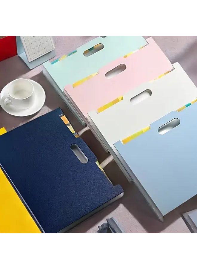Blue Large Capacity Accordion File Organizer for Office Documents and Music - Image 3
