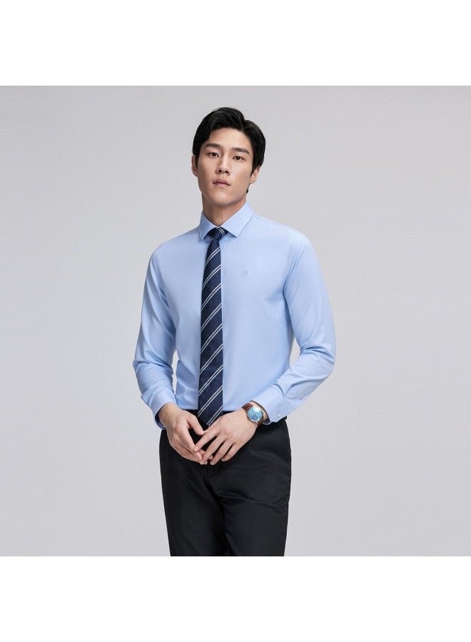 Goldlion Cloud-touch Shirt】soft Modal Wrinkle-resistant Long Sleeve Solid Color Business Shirt Slim Fit Shirt - Image 2