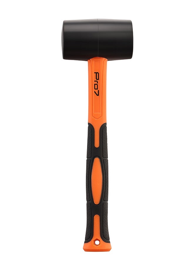 LAWAZIM Pro7 Rubber Mallet with Fiber Handle - 350g - Non-Marring Soft Face Hammer with Shock-Absorbing Ergonomic Grip - Ideal for Flooring, Tile Installation, Woodworking, DIY, and Camping - Image 5