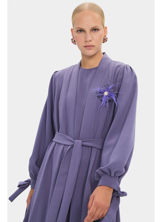 جون عباية مطرزة بتفاصيل نسائية من جوني - ليلكي - Image 2