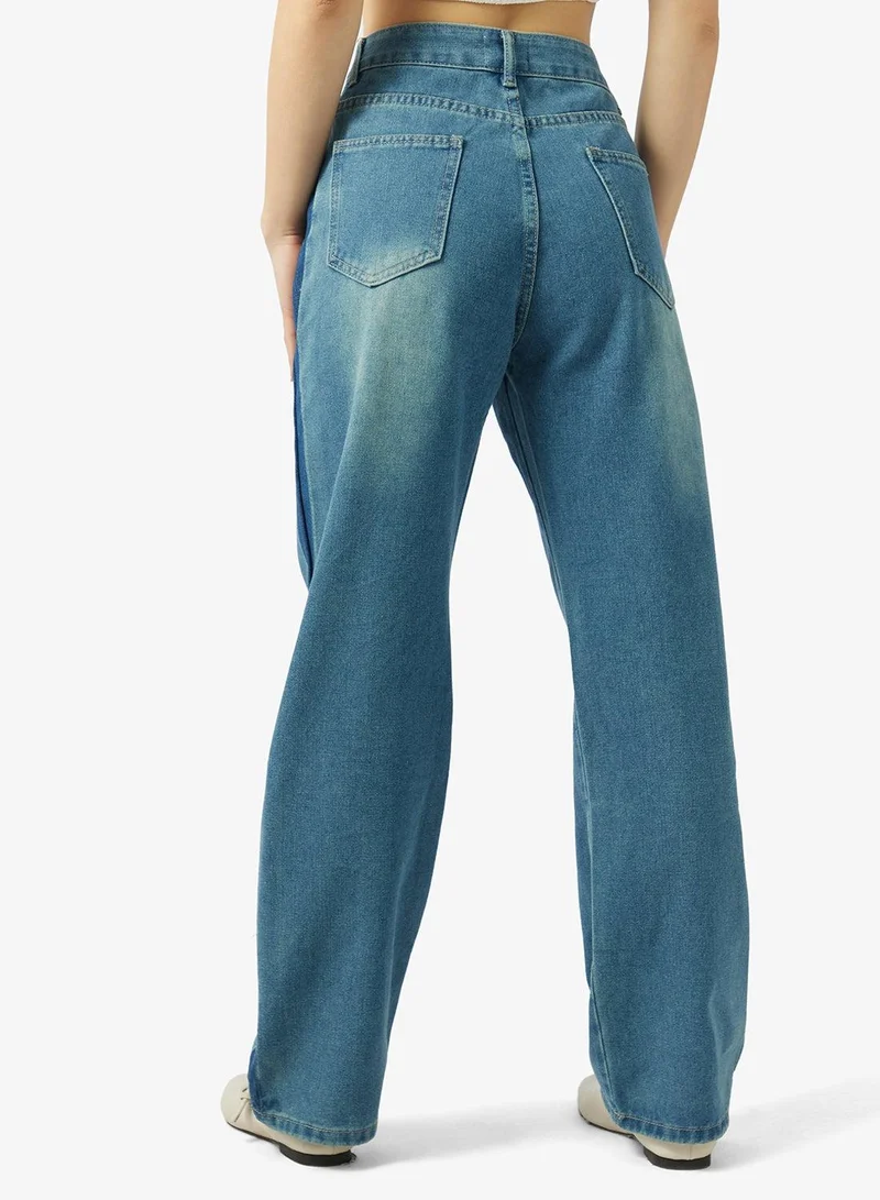 Ginger  Mid Rise Straight Fit Jeans for Women | Best Price UAE