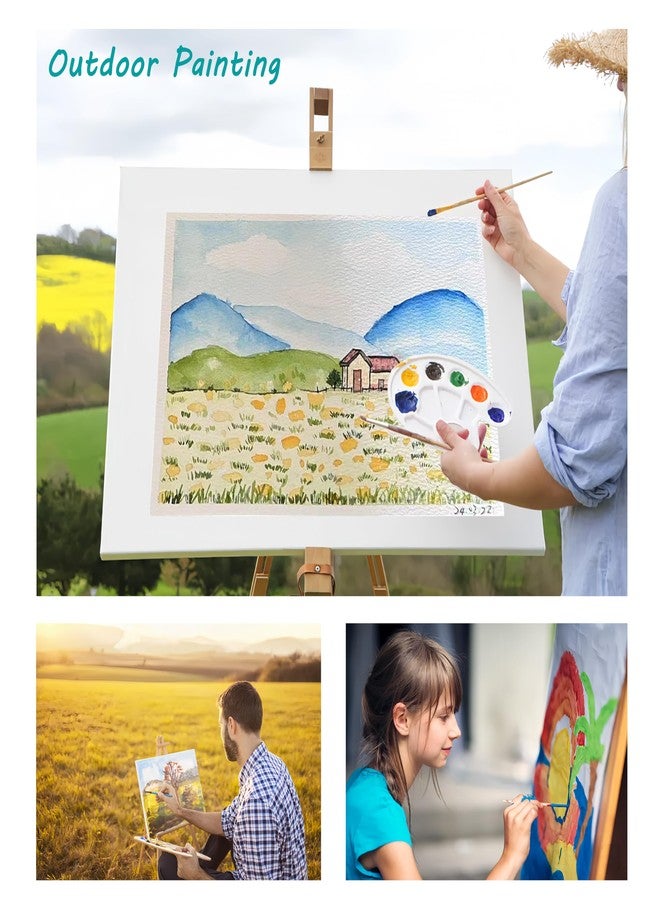 Silunkia 128 Sheets Watercolor Paper Cotton 8.5 x 11 Inch, 140lb/300gsm Heavyweight Cold Press Paper Thick Off White Paper for Kids Child Students Art Works Artists Drawing Valentine Gift - Image 5