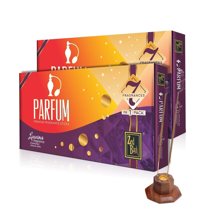 Zed Black Parfum Premium Fragrance Giftbox of Incense Sticks Pack of 2 Fragrance Incense Sticks for Positivity Freshness Luxurious Fragrance of Perfumed Incense Sticks - Image 1