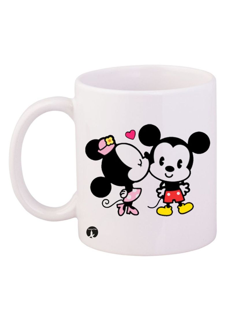 RKN Disney Design Mug White/Black/Yellow 12ounce