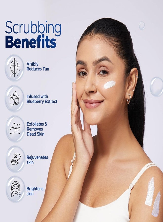 Hilary Rhoda De-Tan Face & Body Scrub | De-Tan, Exfoliate & Dead Skin Removal | Face & Body Scrub | Blueberry Extract | Removes Blackheads & Whiteheads | Encourages Healthy Skin - 200g (Blueberry Burst - Shade 01) - Image 3