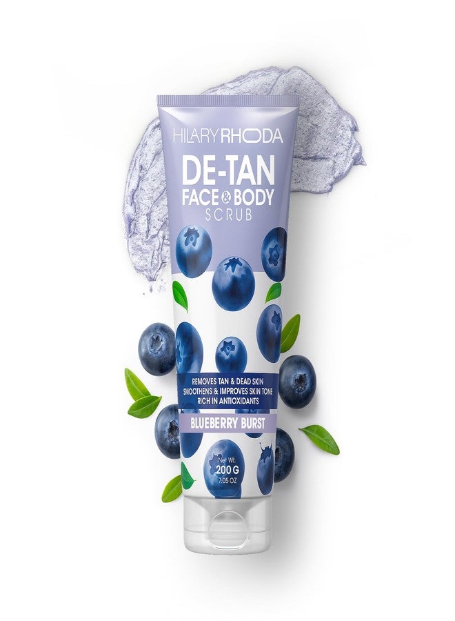Hilary Rhoda De-Tan Face & Body Scrub | De-Tan, Exfoliate & Dead Skin Removal | Face & Body Scrub | Blueberry Extract | Removes Blackheads & Whiteheads | Encourages Healthy Skin - 200g (Blueberry Burst - Shade 01) - Image 1