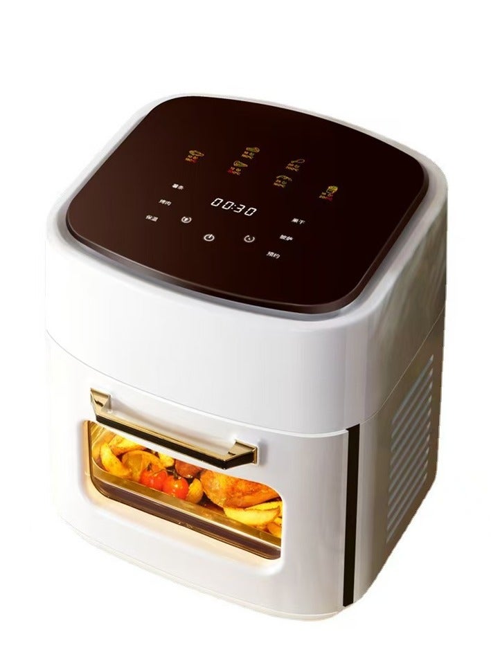 15L البصرية الهواء المقلاة الكهربائية المنزلية قدرة كبيرة متعددة الوظائف الكهربائية اتصال مقلاة كهربائية فرن كهربائي ذكي  - Image 1