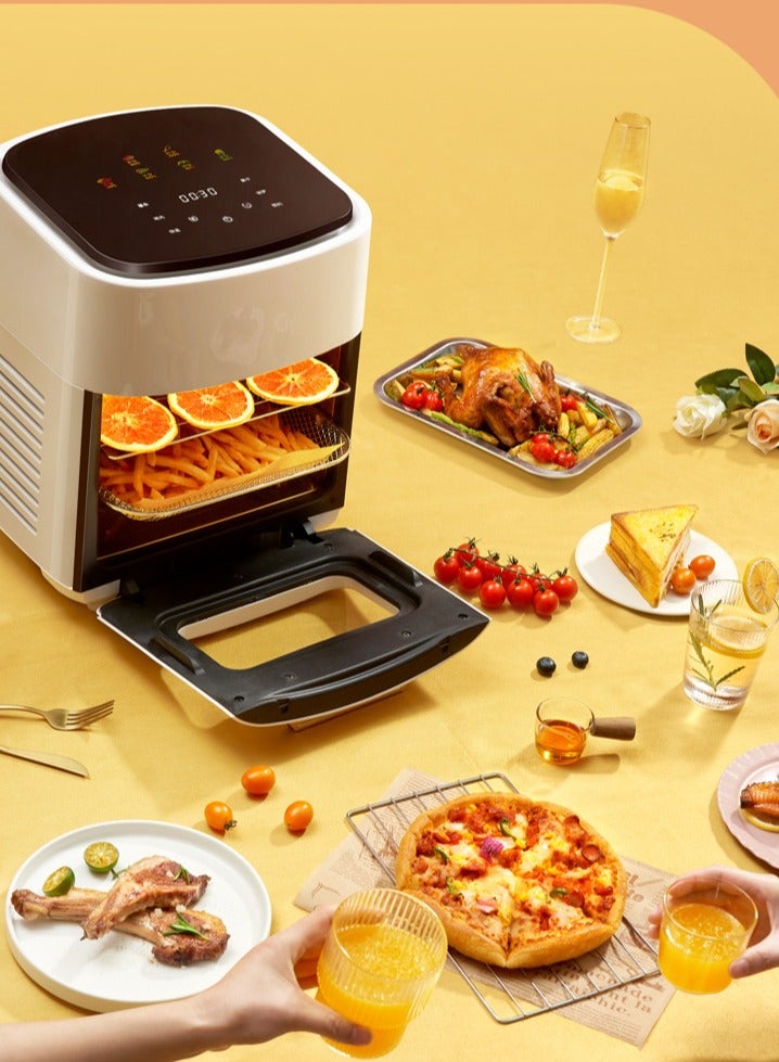 15L البصرية الهواء المقلاة الكهربائية المنزلية قدرة كبيرة متعددة الوظائف الكهربائية اتصال مقلاة كهربائية فرن كهربائي ذكي  - Image 2