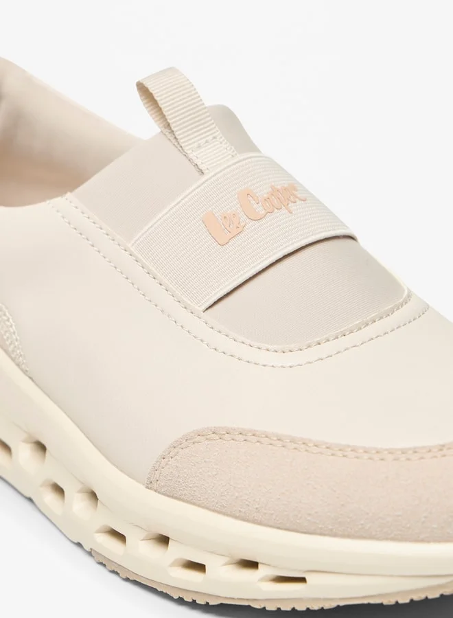 Lee Cooper Women's Monotone Slip-On Low Ankle Sneakers