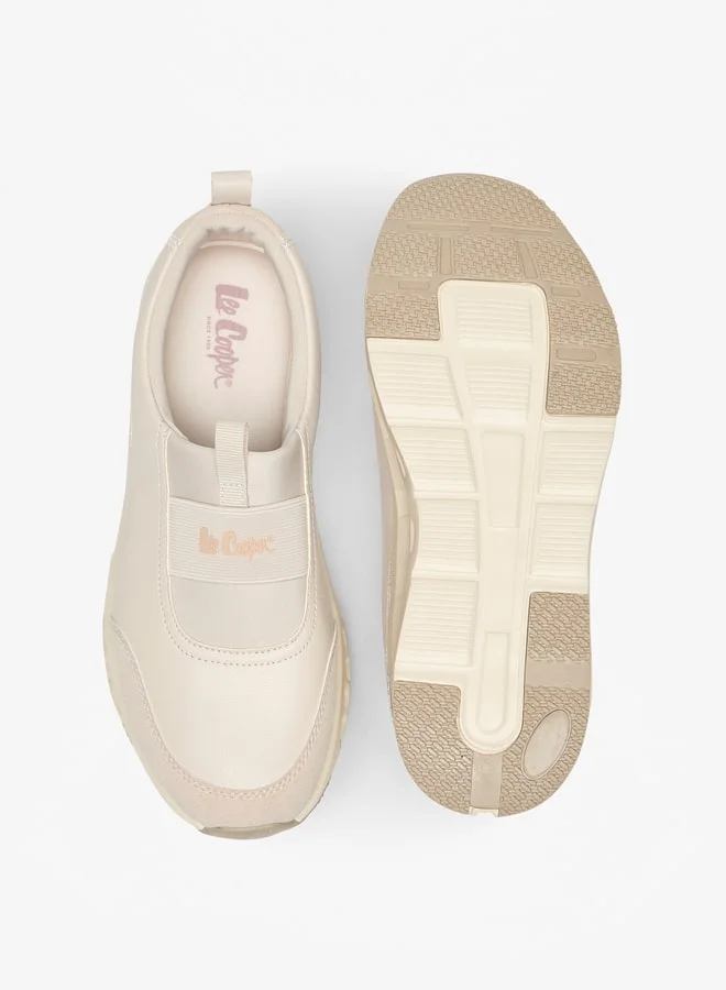 Lee Cooper Women's Monotone Slip-On Low Ankle Sneakers