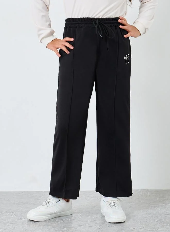 Styli Styli Teen Bow Detail Sweatshirt and Joggers Set