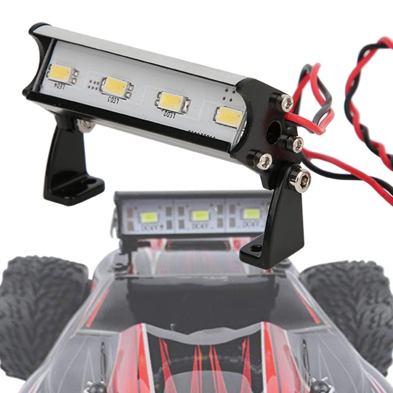 RC 4LED Super Bright Roof Lamp 55mm Light Bar for Traxxas 1/16 Teton 1/16 Summit 1/16 E Revo - Image 3