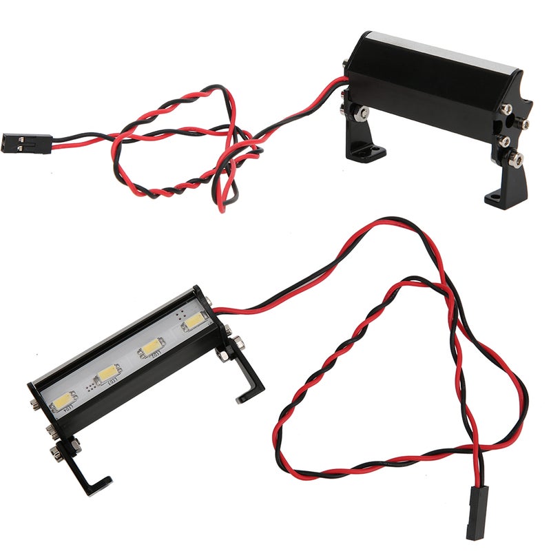 RC 4LED Super Bright Roof Lamp 55mm Light Bar for Traxxas 1/16 Teton 1/16 Summit 1/16 E Revo - Image 5
