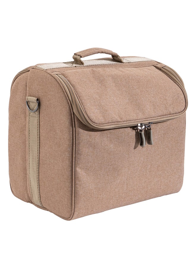 AL SANIDI حقيبة ترميز للنزهات والرحلات، حقيبة ترميز للتخييم، خشبية، 14x12.5x13 سم - Image 1