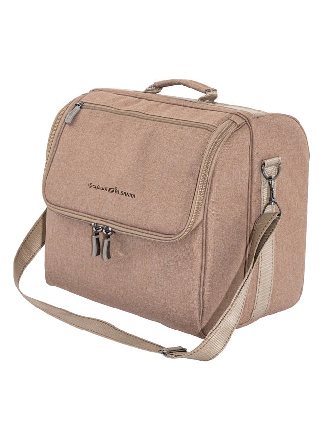 AL SANIDI حقيبة ترميز للنزهات والرحلات، حقيبة ترميز للتخييم، خشبية، 14x12.5x13 سم - Image 2