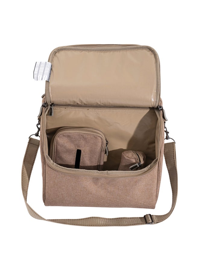 AL SANIDI حقيبة ترميز للنزهات والرحلات، حقيبة ترميز للتخييم، خشبية، 14x12.5x13 سم - Image 4