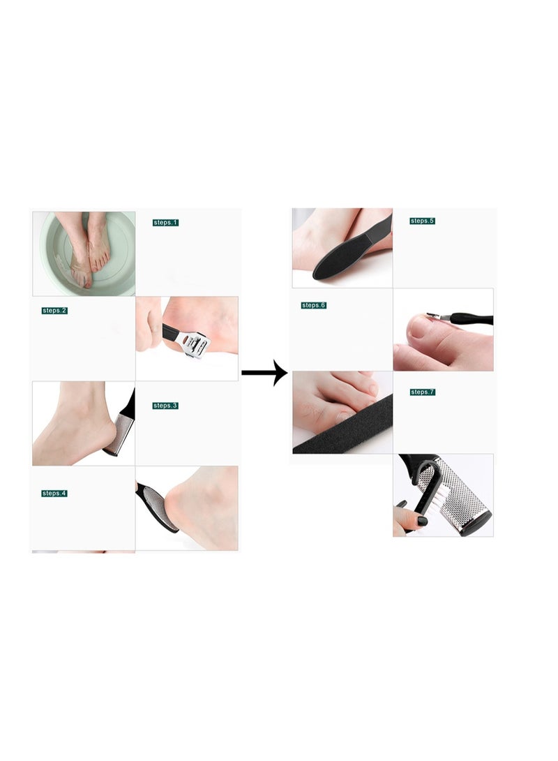 10 في 1 مجموعة إصلاح القدم ، مجموعة أداة إصلاح القدم ، مجموعة العناية بالقدمين من الفولاذ المقاوم للصدأ ، مجموعة إصلاح القدم Peeler ، مجموعة ملف القدم ، جهاز إزالة القدم Callum (الأصفر) - Image 4