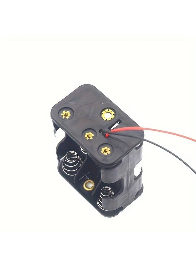 6 Section Back To Back AA Battery Holder With Wires Durable Plastic Model 5 Box - Image 4