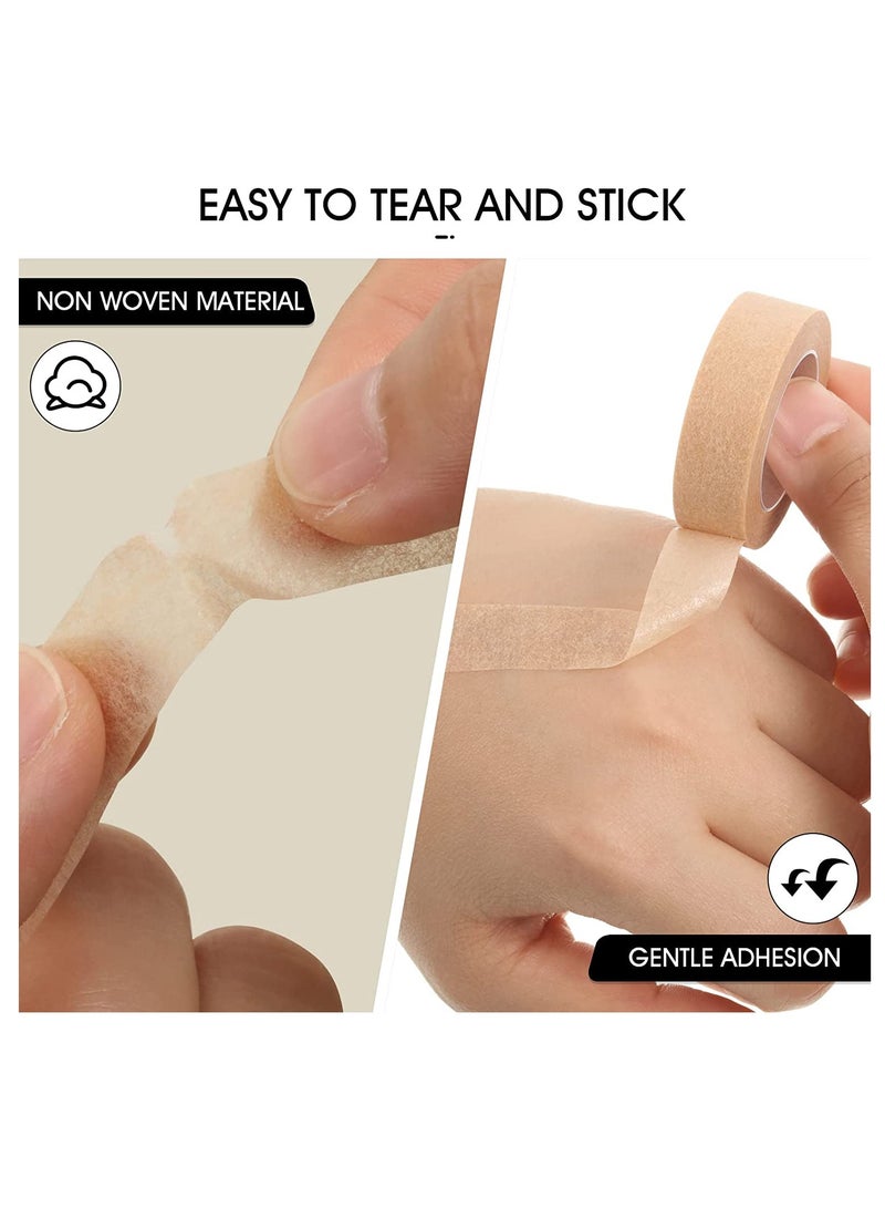 Excefore 6 Rolls Flexible Skin Tape Breathable Nose Tape Self Adhesive Gauze Tape for Wound Injuries Swelling Sports, 0.5 Inch x 10 Yards  - Image 3