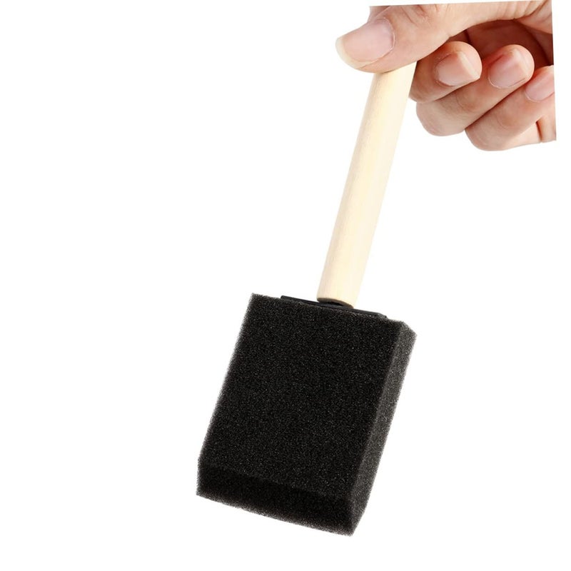 12 Pack Multi Color Sponge Paint Brushes For Kids Painting DIY Crafts - Image 5