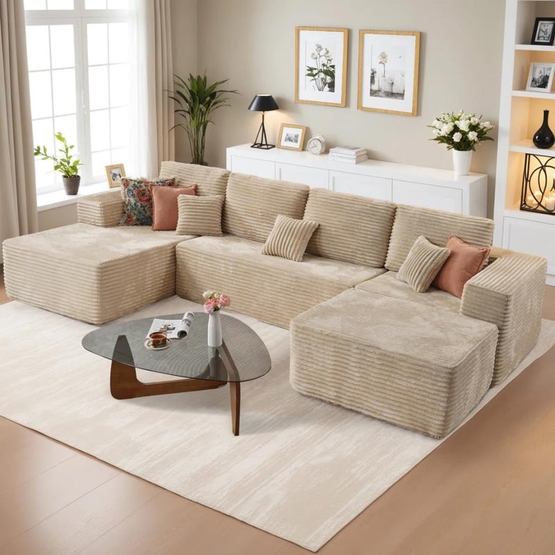 Comfynest Cloudelle-Style 6-Piece Sectional Sofa - Image 1