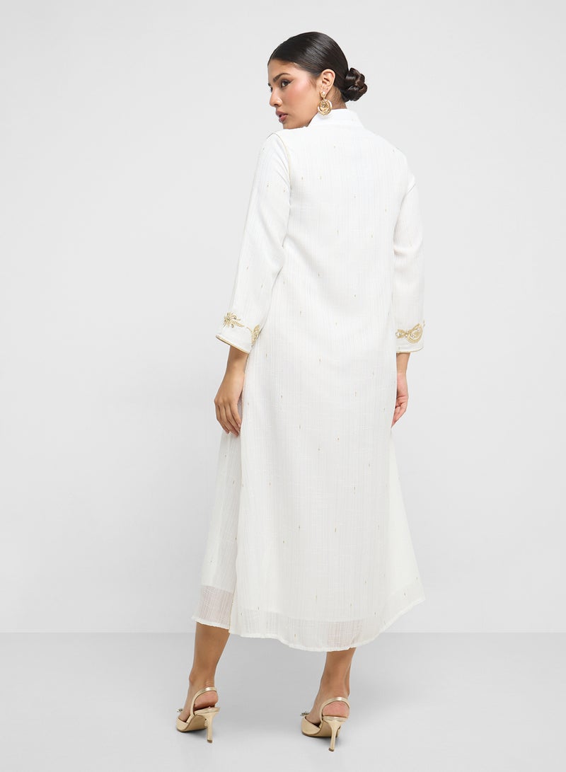 Khizana Embroidered Jalabiya - Image 2