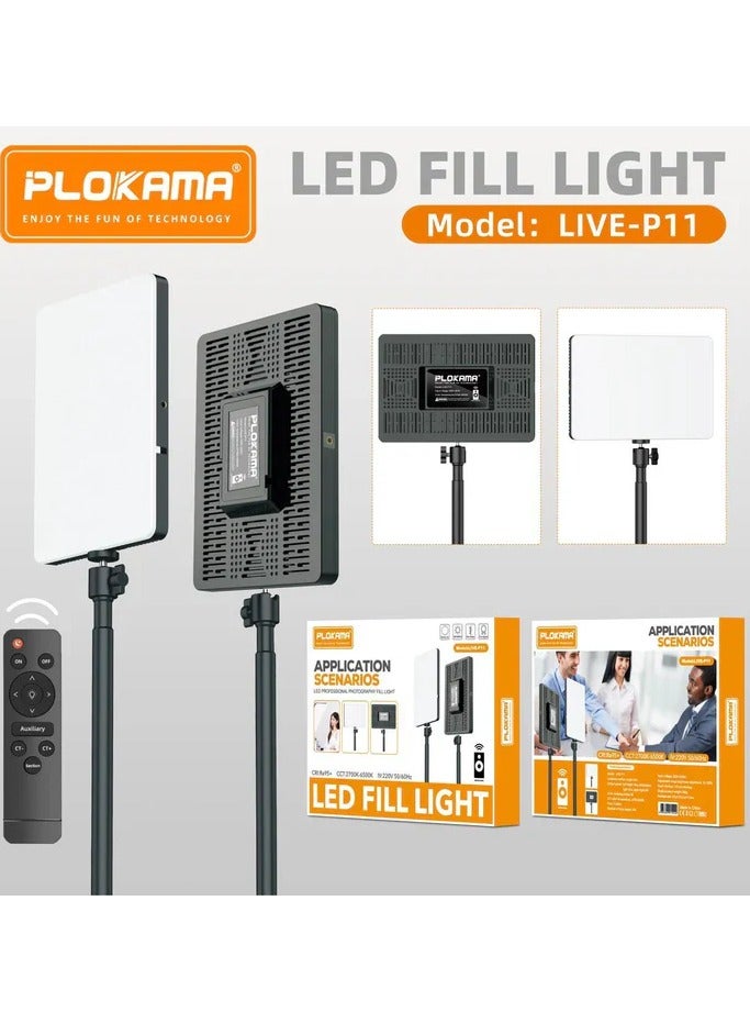 بلوكاما ارفع مستوى لقطاتك الإبداعية Plokama Live P11 LED ملء الضوء للتصوير الفوتوغرافي والفيديو الاحترافي - Image 4