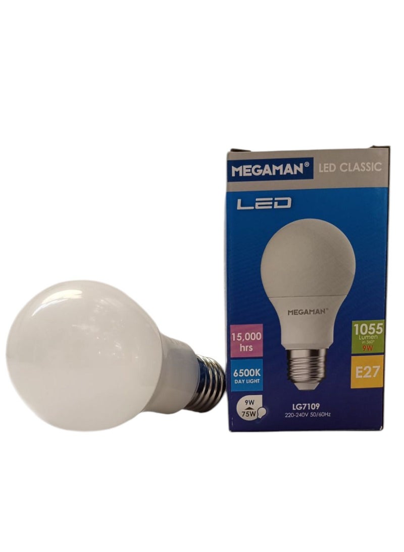 Megaman LED Bulb E27 LG7109-A60 9W White (6500K) - Image 1