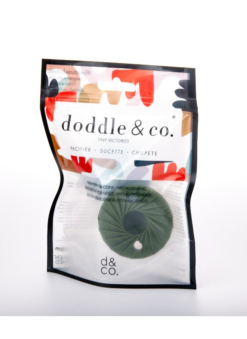 doddle & co. Doddle & Co. Baby Pacifier, Natural Shape, 100% Silicone - Tokyo Pop Pacifier (0-3m) - Scout/Cloud 9  - Image 4