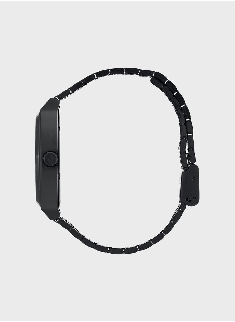 NIXON - Time Teller All Black / Rose Gold Watch - Image 1