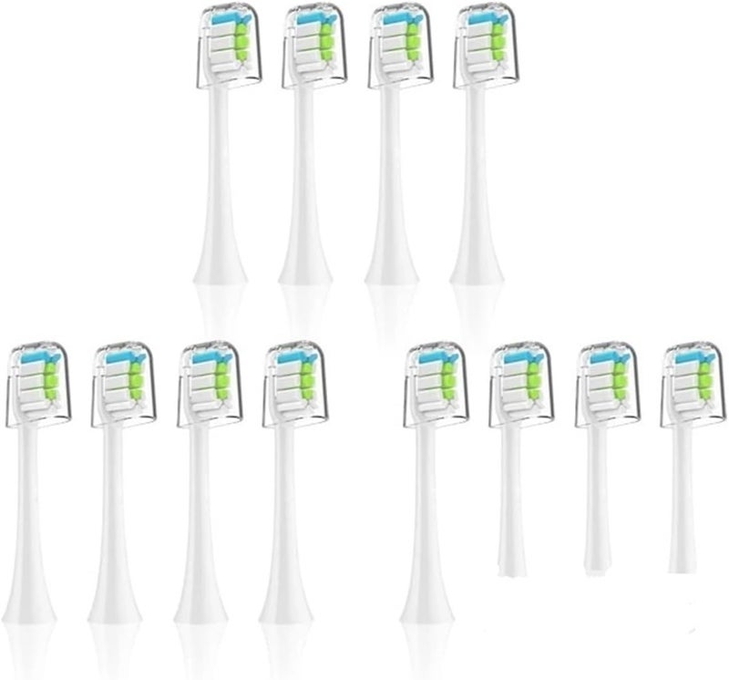 رؤوس بديلة لفرشاشات أسنان SOOCARE من طراز X3، X5، X3U، X1، V1، V2 (عدد 12 قطعة) - Image 1