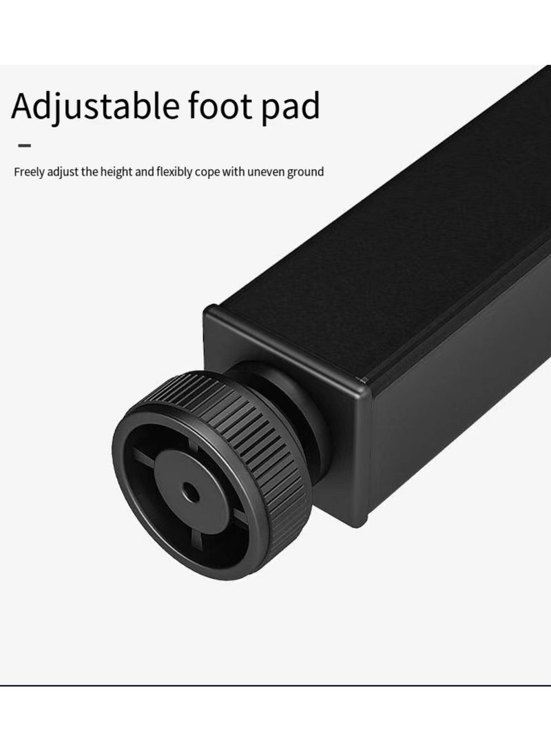 Home Time New high-quality black walnut folding table 100x50x75cm - Image 4