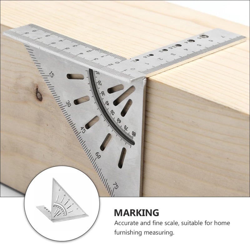 Stainless Steel Woodworking Ruler Carpenter Marking Gauge Measuring Angle Tool for Precise Cutting - Image 3