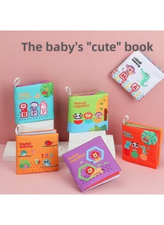 Generic Baby Ringing Paper Early Education Cloth Book Tear Not To Rot Cloth Book With Ringing Paper Washing Not To Fade Cloth Book Gift Box Inspiration-Color:Cloth Book (single 4 Pages)  - Image 2
