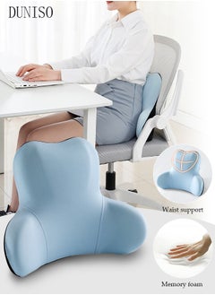 DUNISO Lumbar Support Pillow for Office Car Back Support Pillow with Memory Foam Pad Back Cushion for Back Pain Relief Improve Posture Cushion  - Image 1